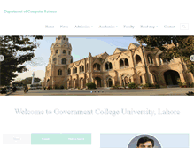 Tablet Screenshot of dcs.gcu.edu.pk